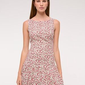 High Neck Bubble Hem Mini Dress